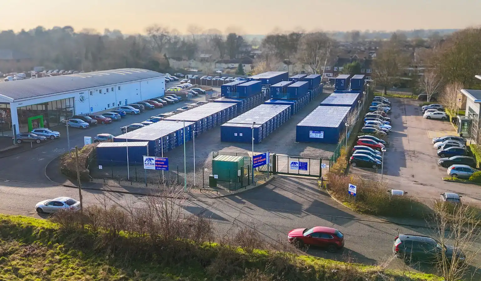 Drive-up Self Storage in Bury St Edmunds - Blue Bear Self Storage