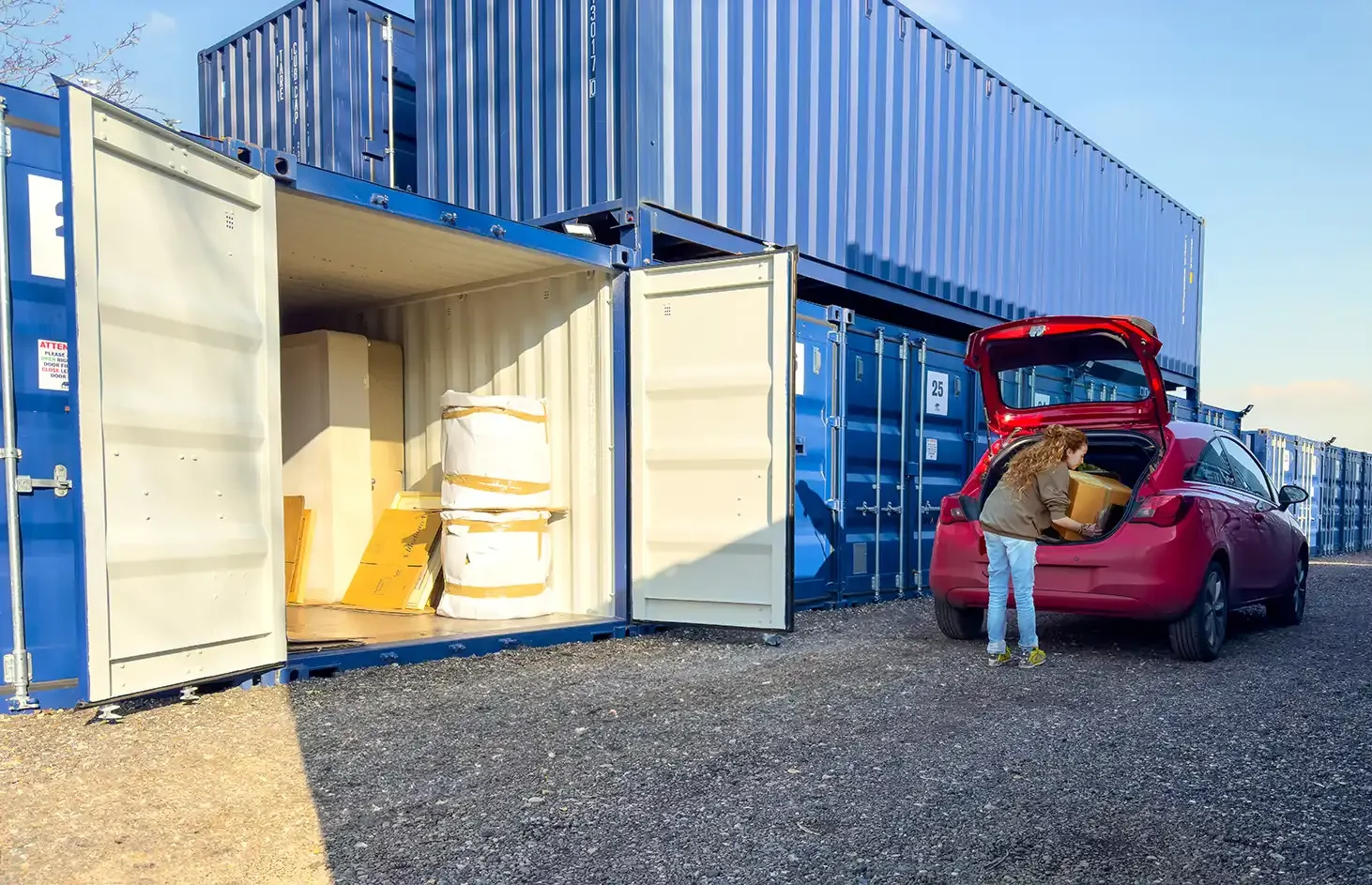 Bury St Edmunds Drive-up Container Storage - Blue Bear Self Storage
